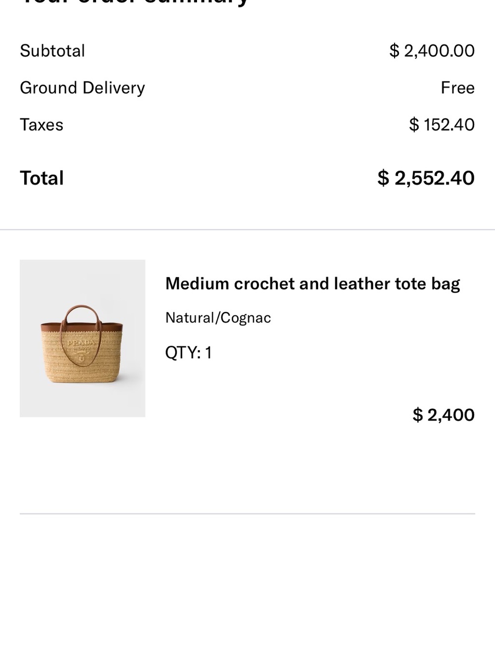 Prada Raffia Tote in Natural with Black Trim - Picture 7 of 7